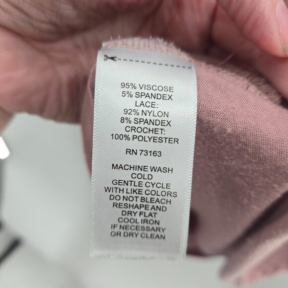 Cable & Gauge Light Purple Lace Collar Cap Sleeve Size XS - Picture 7 of 10